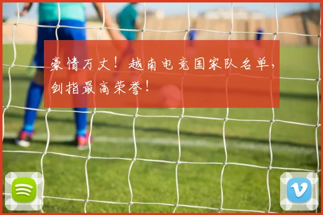 豪情万丈！越南电竞国家队名单，剑指最高荣誉！