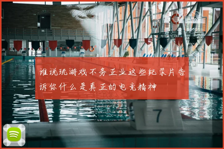 谁说玩游戏不务正业这些纪录片告诉你什么是真正的电竞精神